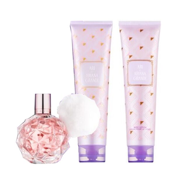Ariana Grande Ari – Eau de Parfum, 100 ml + Body Souffle 100 ml +Shower Gel 100 ml Gift Set