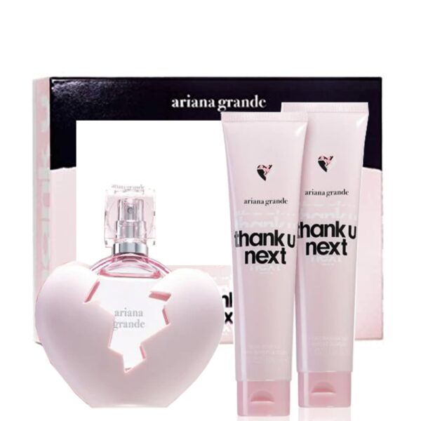 Ariana Grande Thank You Next – Eau de Parfum, 100 ml + 100 ml Body Creme+ 100 ml Shower Gel Set