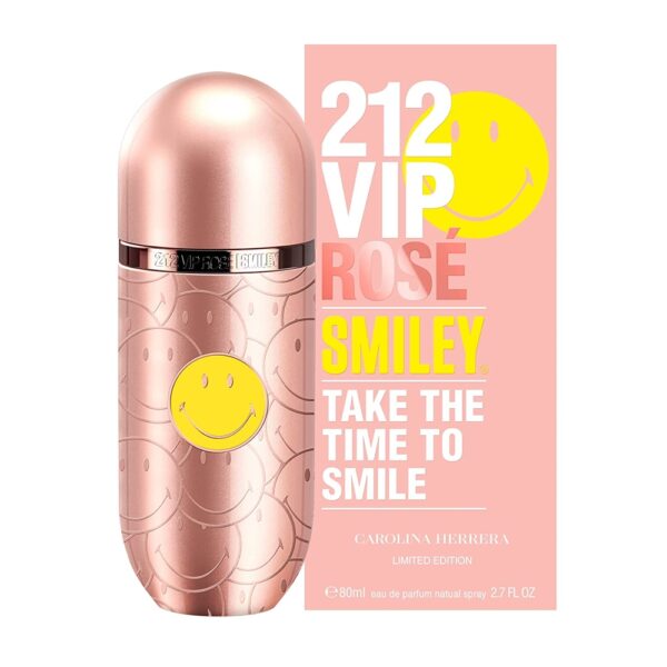 Carolina Herrera 212 Vip Rose Smiley Limited Edition – Eau de Parfum, 80 ml