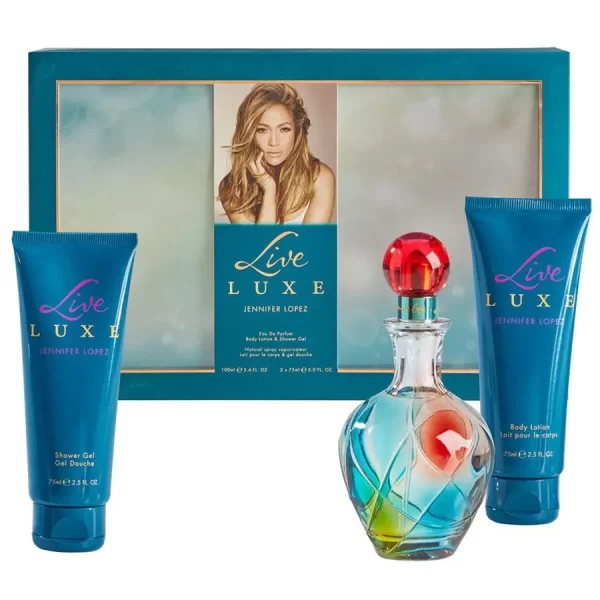 Jennifer Lopez Live Lux – Eau de Parfum, 100ml + 75ml Body Lotion + 75ml Shower Gel