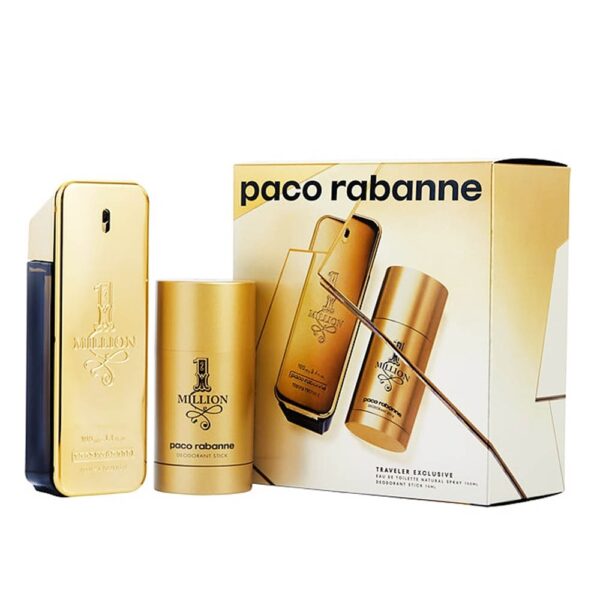 Paco Rabanne 1 Million Gift Set- Eau de Toilette, 100 ml + 75 ml Deodorant Stick