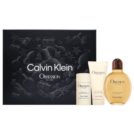 Calvin klein obsession for him gift set - eau de toilette, 125 ml + after shave balm,100 ml + deo stick, 75g